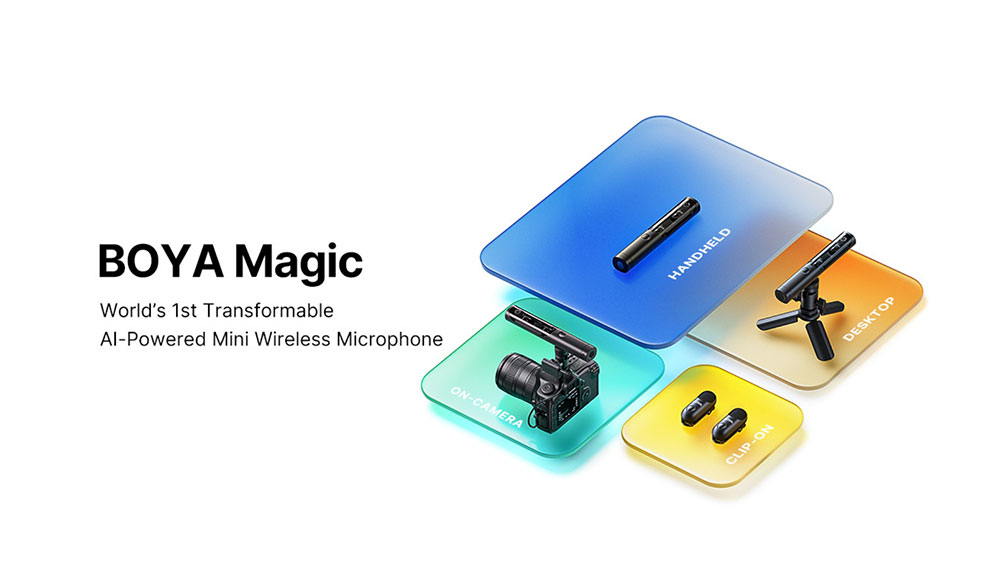 BOYA Magic Launched: the World's 1st AI-powered Transformable Wireless Mic