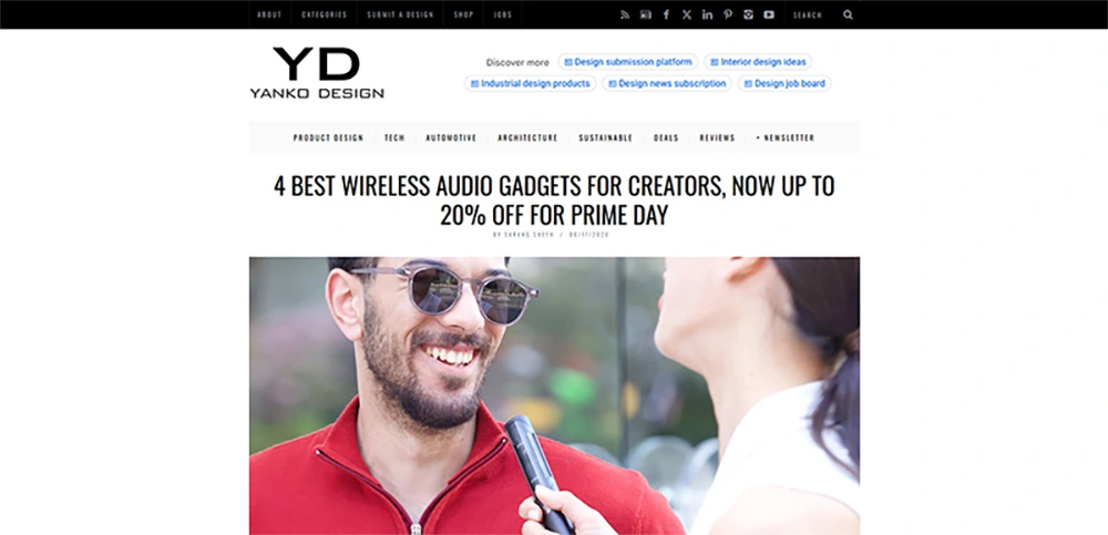 YANKO DESIGN features BOYA Mic