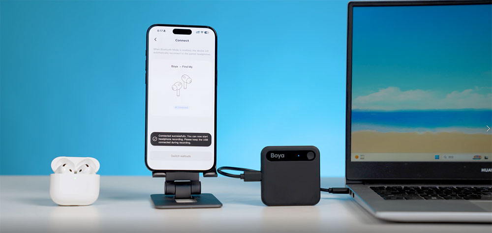 Boya Notra Neo AI Note Taker with Bluetooth Mode